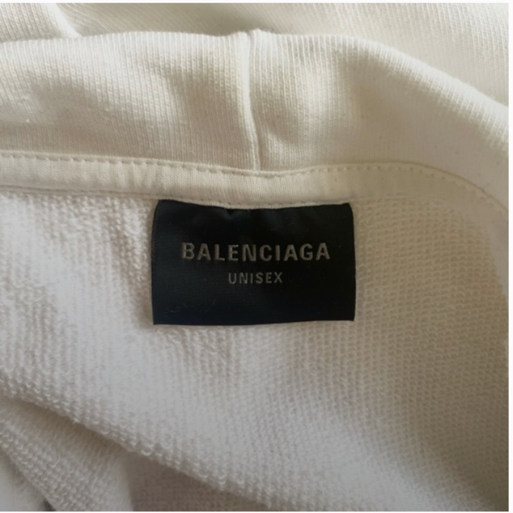 Paris Tropical Round Hoodie White | BALENCIAGA 🌴 - Picture 5 of 8